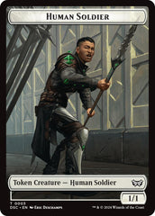 Human Soldier // Scarecrow Double-Sided Token [Duskmourn: House of Horror Commander Tokens] | Gam3 Escape