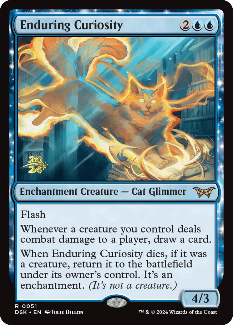 Enduring Curiosity [Duskmourn: House of Horror Prerelease Promos] | Gam3 Escape