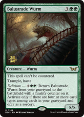 Balustrade Wurm [Duskmourn: House of Horror Prerelease Promos] | Gam3 Escape