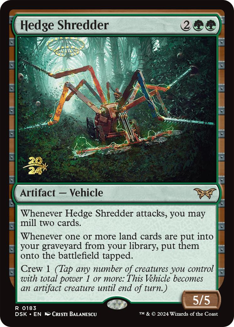 Hedge Shredder [Duskmourn: House of Horror Prerelease Promos] | Gam3 Escape