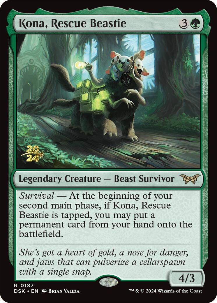 Kona, Rescue Beastie (0187) [Duskmourn: House of Horror Prerelease Promos] | Gam3 Escape