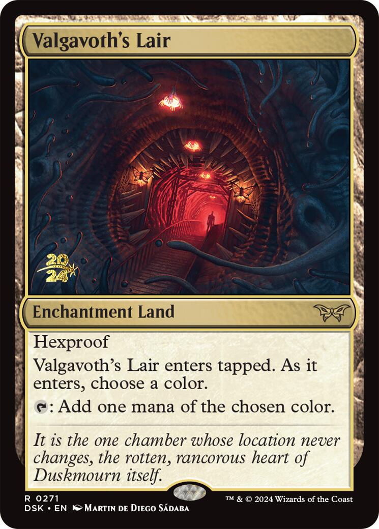 Valgavoth's Lair [Duskmourn: House of Horror Prerelease Promos] | Gam3 Escape