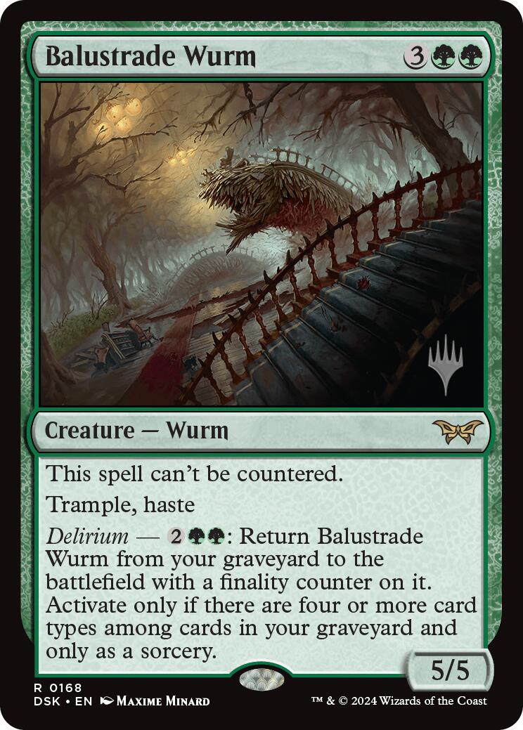 Balustrade Wurm [Duskmourn: House of Horror Promos] | Gam3 Escape