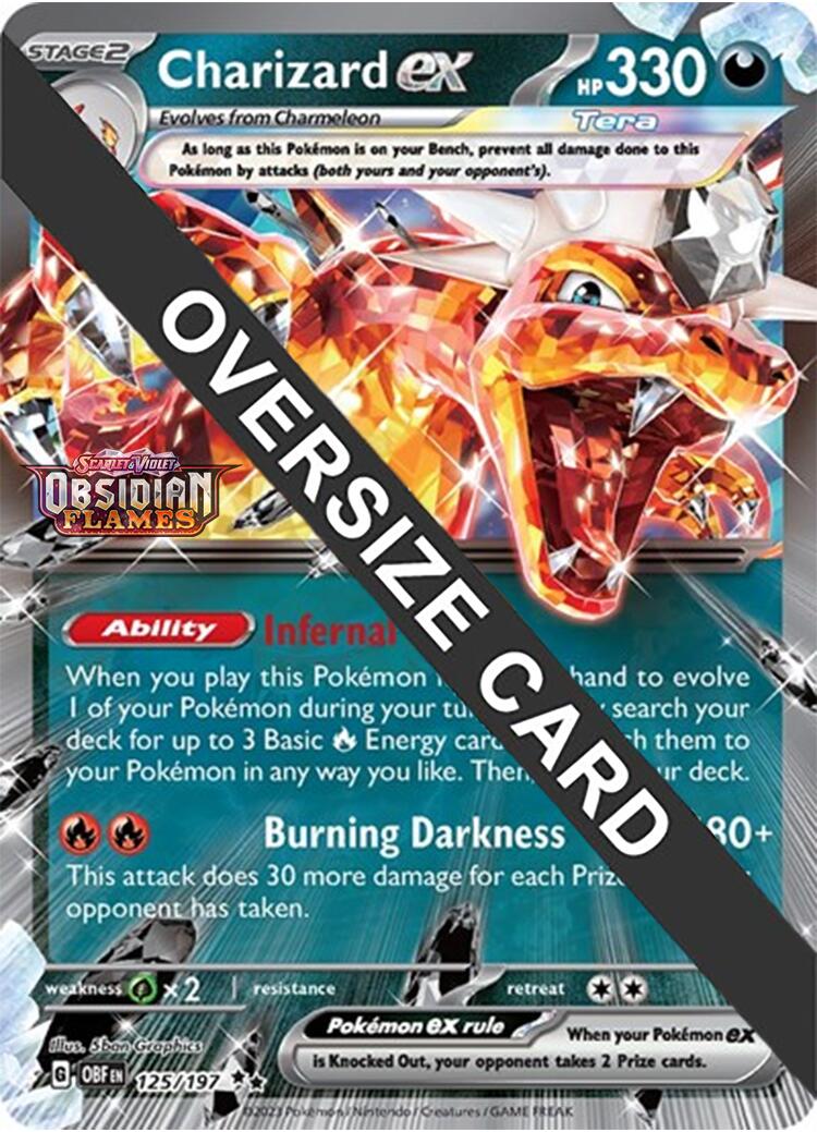 Charizard ex (125/197 - Jumbo Card) [Scarlet & Violet: Obsidian Flames] | Gam3 Escape