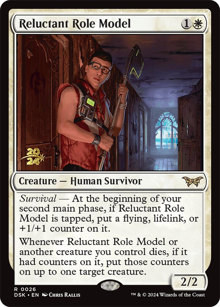 Reluctant Role Model (0026) [Duskmourn: House of Horror Prerelease Promos] | Gam3 Escape