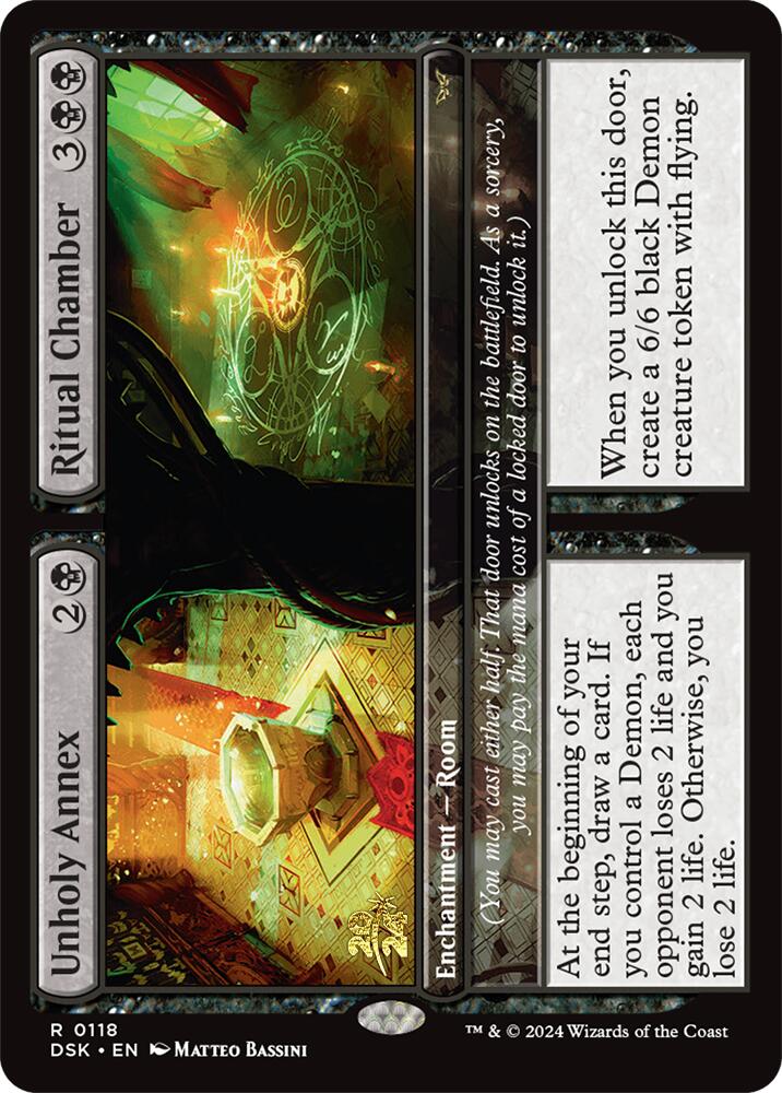 Unholy Annex // Ritual Chamber [Duskmourn: House of Horror Prerelease Promos] | Gam3 Escape