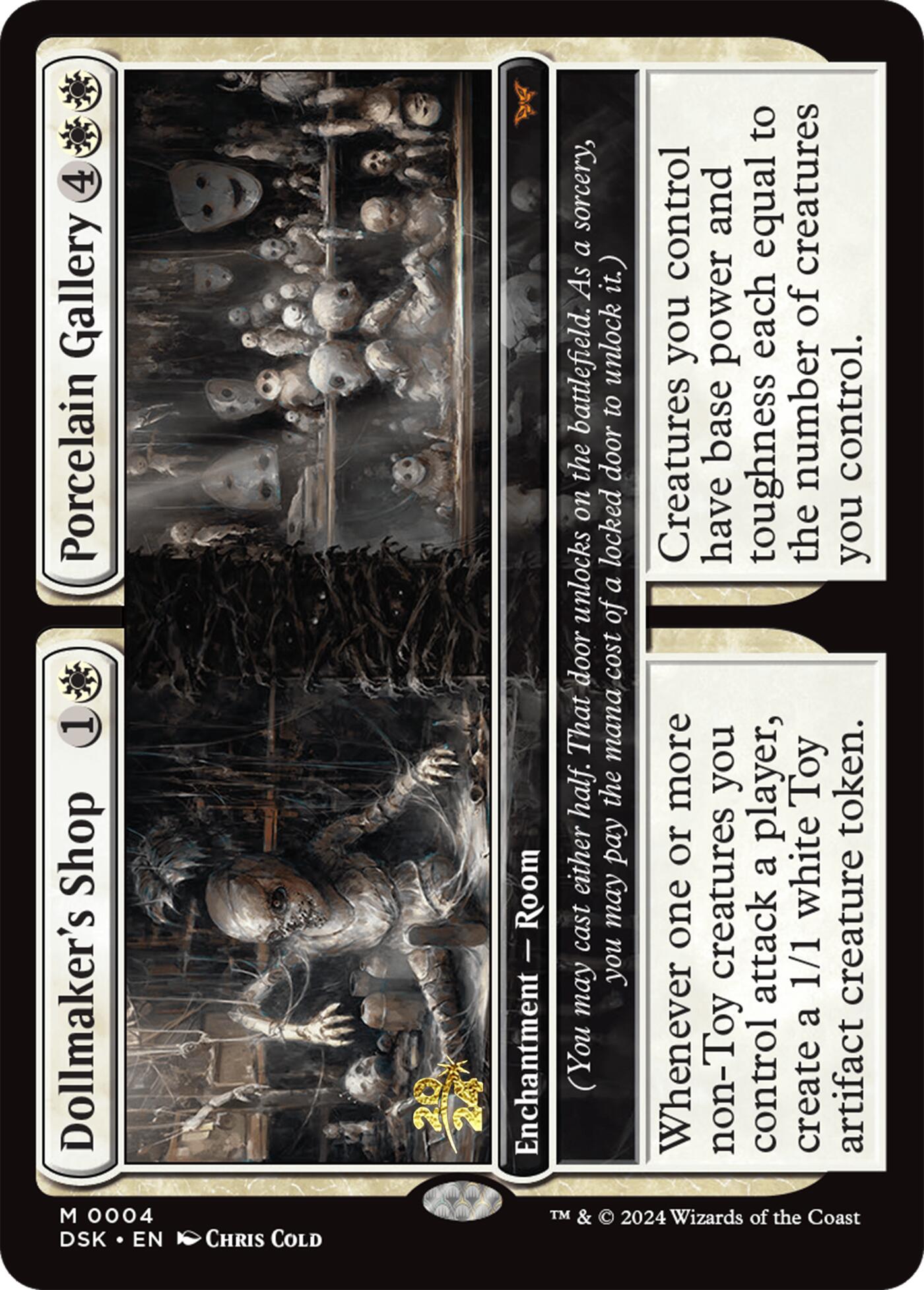 Dollmaker's Shop // Porcelain Gallery [Duskmourn: House of Horror Prerelease Cards] | Gam3 Escape