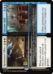 Restricted Office // Lecture Hall [Duskmourn: House of Horror Prerelease Cards] | Gam3 Escape