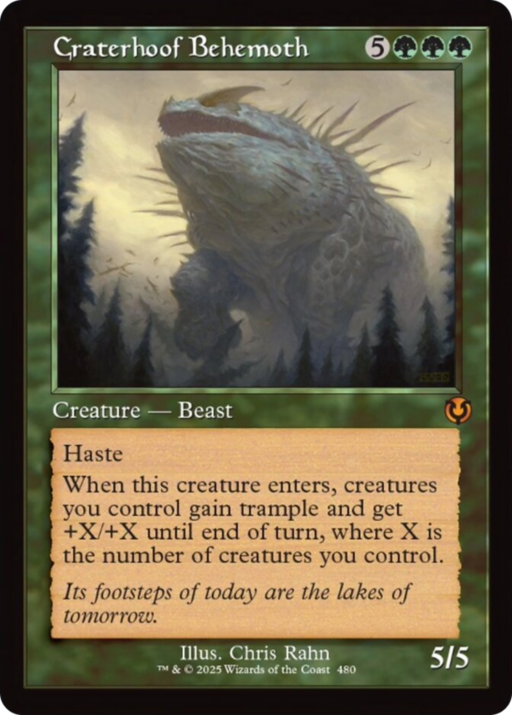 Craterhoof Behemoth (Retro Frame) [Innistrad Remastered] | Gam3 Escape