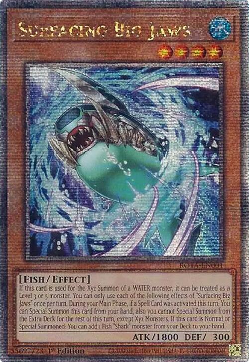 Surfacing Big Jaws (Quarter Century Secret Rare) [ROTA-EN001] Quarter Century Secret Rare | Gam3 Escape