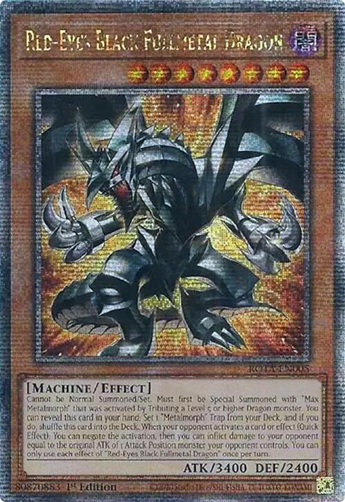 Red-Eyes Black Fullmetal Dragon (Quarter Century Secret Rare) [ROTA-EN005] Quarter Century Secret Rare | Gam3 Escape