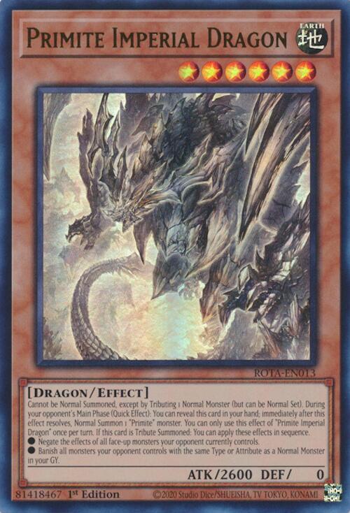 Primite Imperial Dragon [ROTA-EN013] Ultra Rare | Gam3 Escape