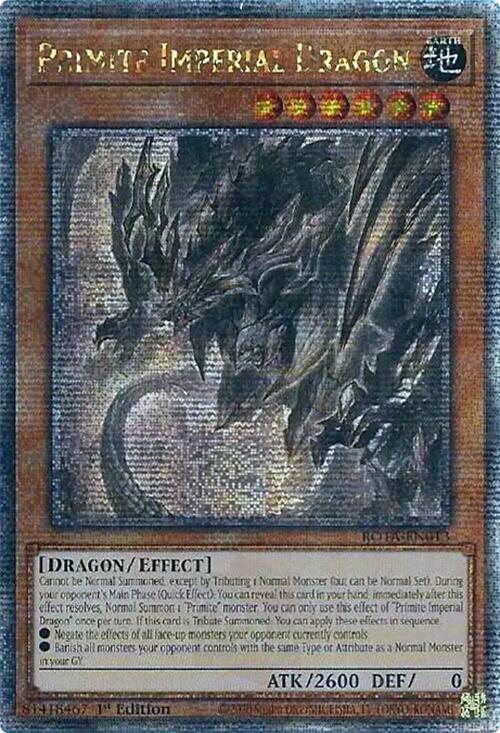 Primite Imperial Dragon (Quarter Century Secret Rare) [ROTA-EN013] Quarter Century Secret Rare | Gam3 Escape