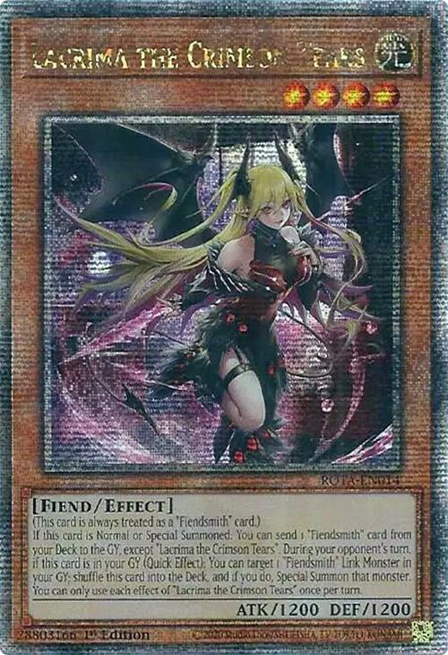 Lacrima the Crimson Tears (Quarter Century Secret Rare) [ROTA-EN014] Quarter Century Secret Rare | Gam3 Escape