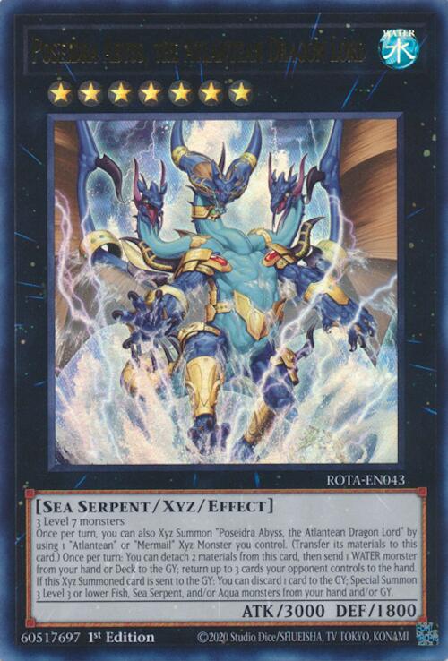 Poseidra Abyss, the Atlantean Dragon Lord [ROTA-EN043] Ultra Rare | Gam3 Escape