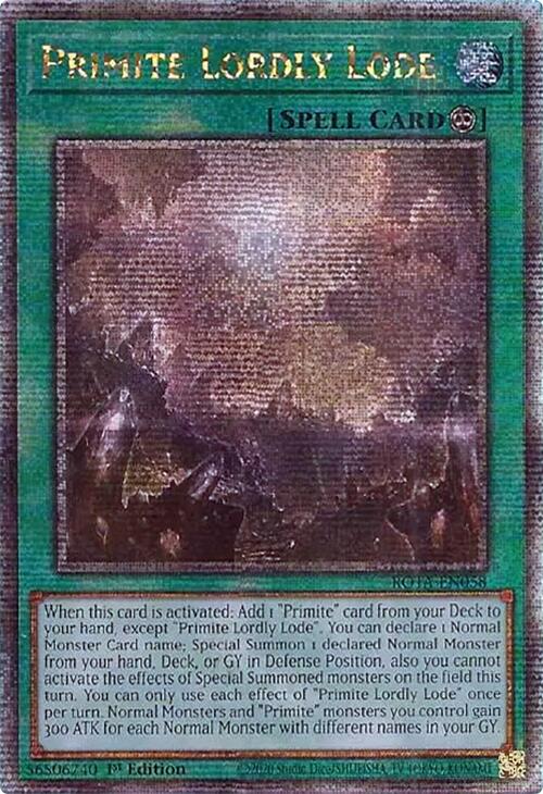 Primite Lordly Lode (Quarter Century Secret Rare) [ROTA-EN058] Quarter Century Secret Rare | Gam3 Escape