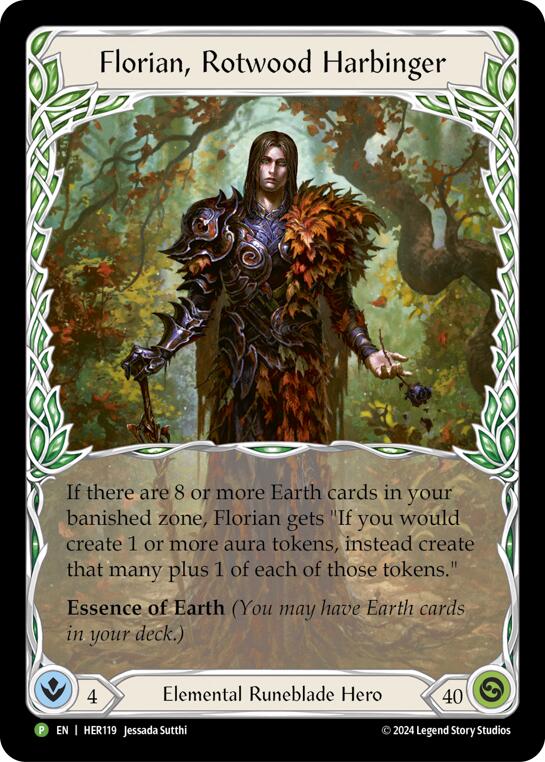 Florian, Rotwood Harbinger [HER119] (Promo)  Rainbow Foil | Gam3 Escape