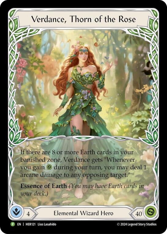Verdance, Thorn of the Rose [HER121] (Promo)  Rainbow Foil | Gam3 Escape