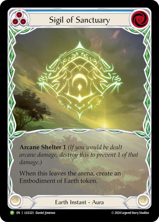 Sigil of Sanctuary (Extended Art) [LGS323] (Promo)  Rainbow Foil | Gam3 Escape