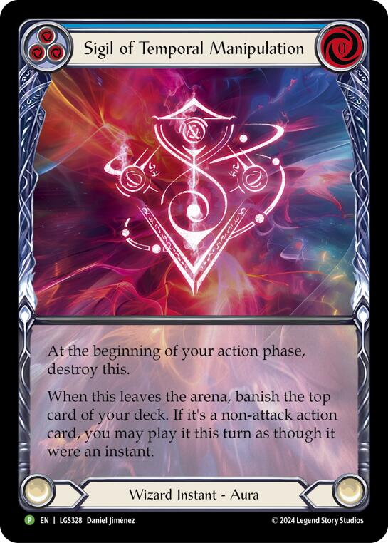 Sigil of Temporal Manipulation (Extended Art) - LGS328 [LGS328] (Promo)  Rainbow Foil | Gam3 Escape