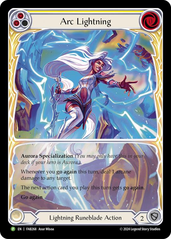 Arc Lightning (Extended Art) [FAB268] (Promo)  Rainbow Foil | Gam3 Escape