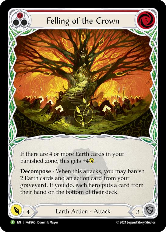 Felling of the Crown [FAB260] (Promo)  Cold Foil | Gam3 Escape