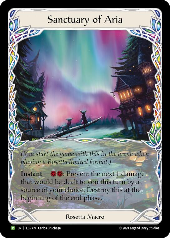 Sanctuary of Aria (Extended Art) [LGS309] (Promo)  Cold Foil | Gam3 Escape