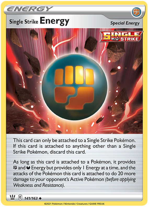 Single Strike Energy (141/163) [Sword & Shield: Battle Styles] | Gam3 Escape