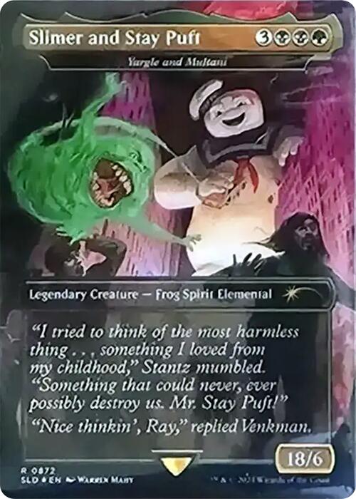 Slimer and Stay Puft - Yargle and Multani (Rainbow Foil) [Secret Lair Drop Series] | Gam3 Escape