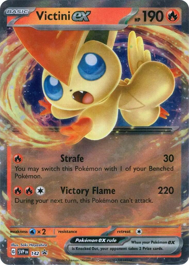 Victini ex (SVP142) [Scarlet & Violet: Black Star Promos] | Gam3 Escape