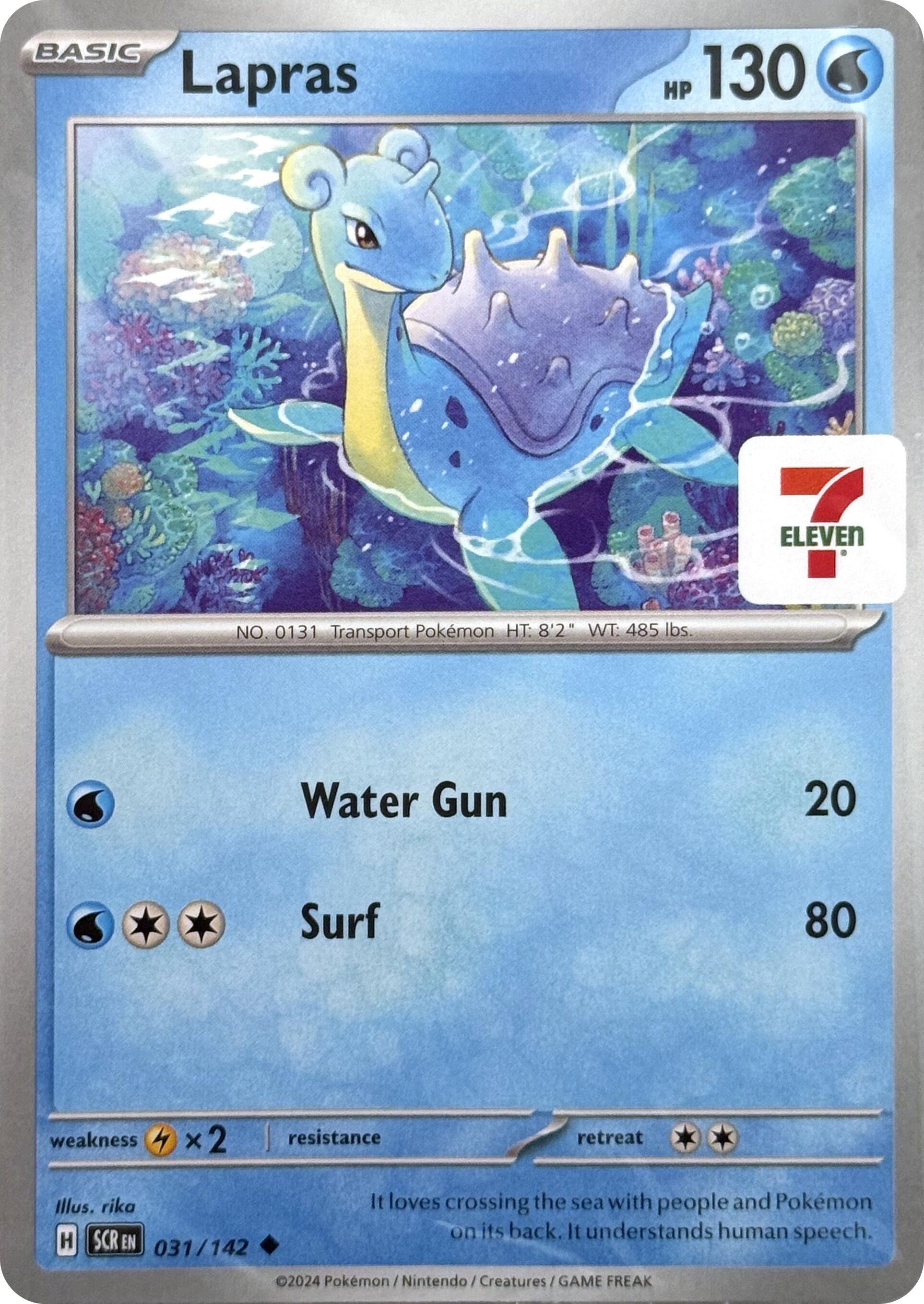 Lapras (031/142) (7-Eleven Promo) [Miscellaneous Cards] | Gam3 Escape