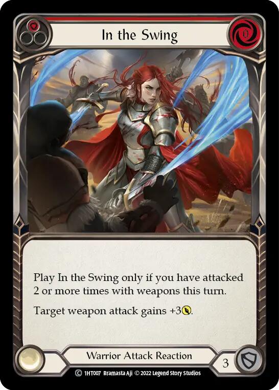 In the Swing (Red) [1HT007] (History Pack 1 Dorinthea Blitz Deck) | Gam3 Escape
