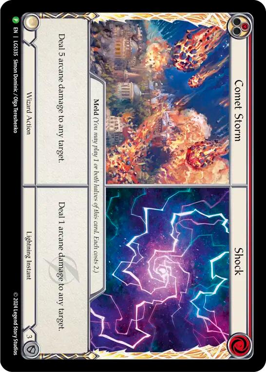 Comet Storm // Shock [LGS335] (Promo)  Cold Foil | Gam3 Escape