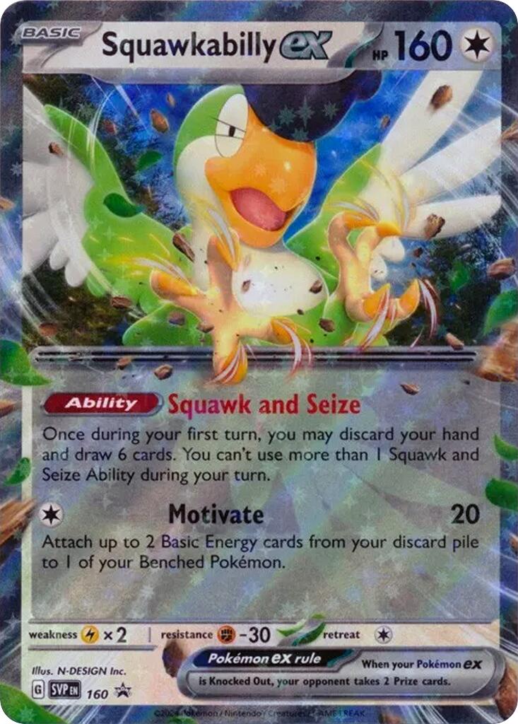 Squawkabilly ex (SVP160) [SV: Scarlet & Violet Promo Cards] | Gam3 Escape