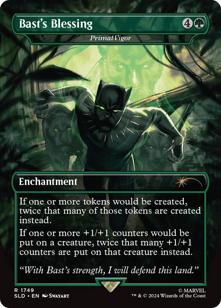 Bast's Blessing - Primal Vigor (Rainbow Foil) [Secret Lair Drop Series] | Gam3 Escape