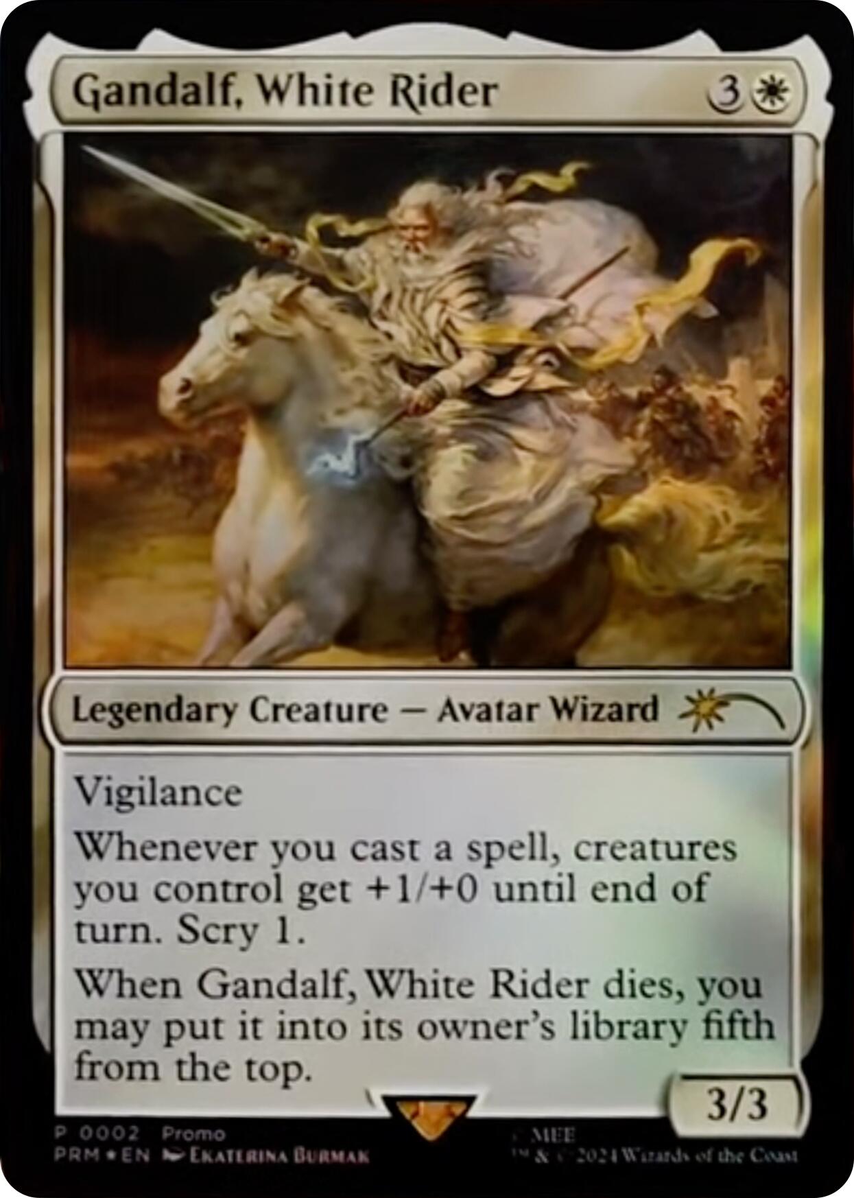 Gandalf, White Rider [Resale Promos] | Gam3 Escape