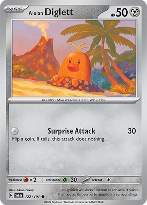 Alolan Diglett (122/191) [Scarlet & Violet: Surging Sparks] | Gam3 Escape