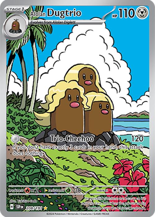 Alolan Dugtrio (208/191) [Scarlet & Violet: Surging Sparks] | Gam3 Escape