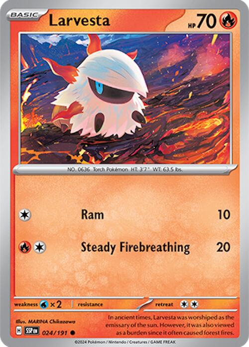 Larvesta (024/191) [Scarlet & Violet: Surging Sparks] | Gam3 Escape