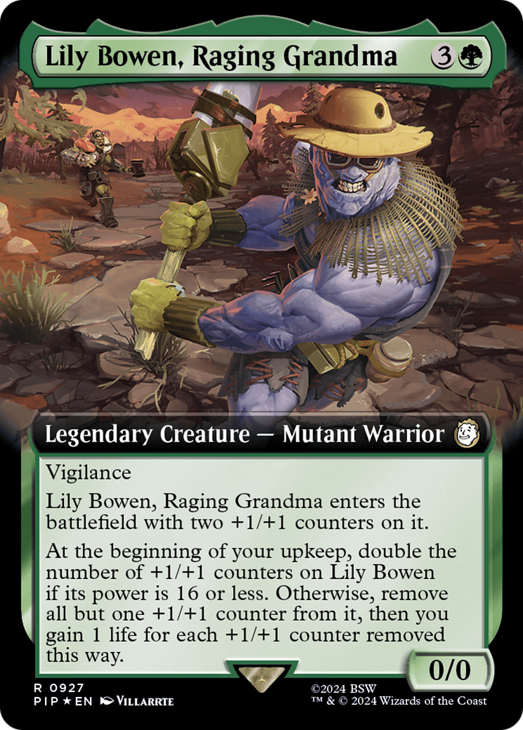 Lily Bowen, Raging Grandma (Extended Art) (Surge Foil) [Fallout] | Gam3 Escape