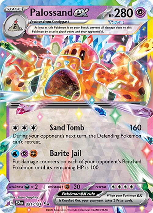 Palossand ex (091/191) [Scarlet & Violet: Surging Sparks] | Gam3 Escape