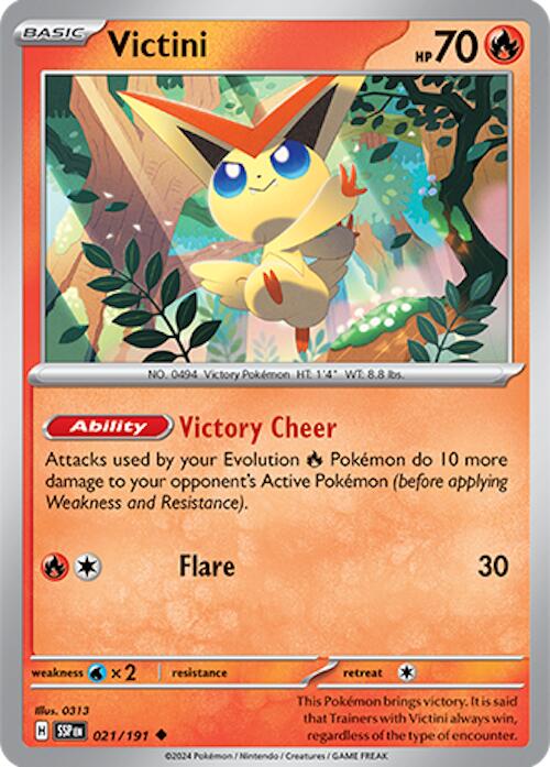 Victini (021/191) [Scarlet & Violet: Surging Sparks] | Gam3 Escape