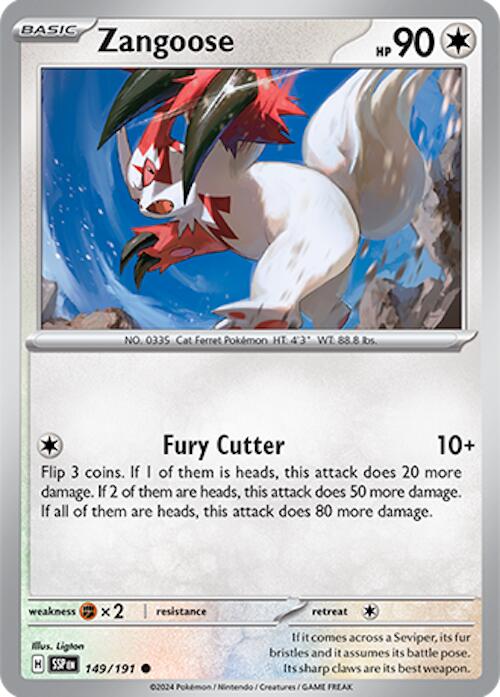 Zangoose (149/191) [Scarlet & Violet: Surging Sparks] | Gam3 Escape