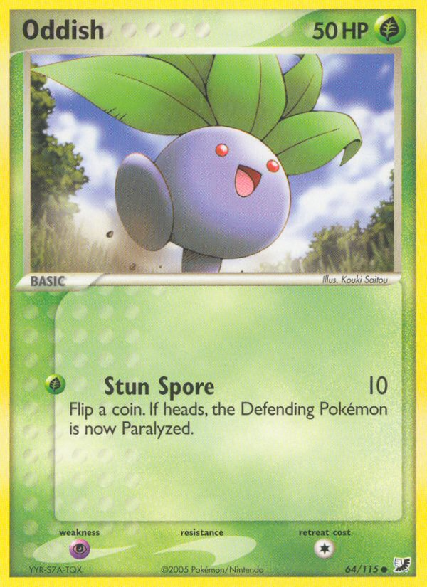 Oddish (64/115) [EX: Unseen Forces] | Gam3 Escape