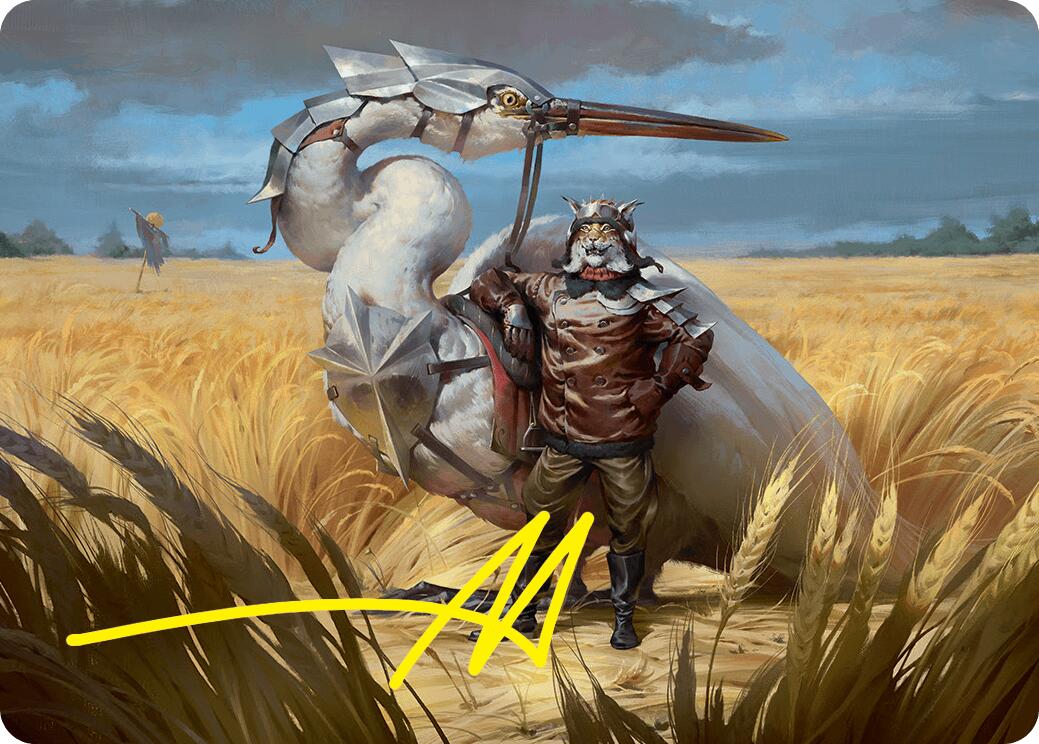 Skyknight Squire Art Card (4/54) (Gold-Stamped Signature) [Foundations Art Series] | Gam3 Escape