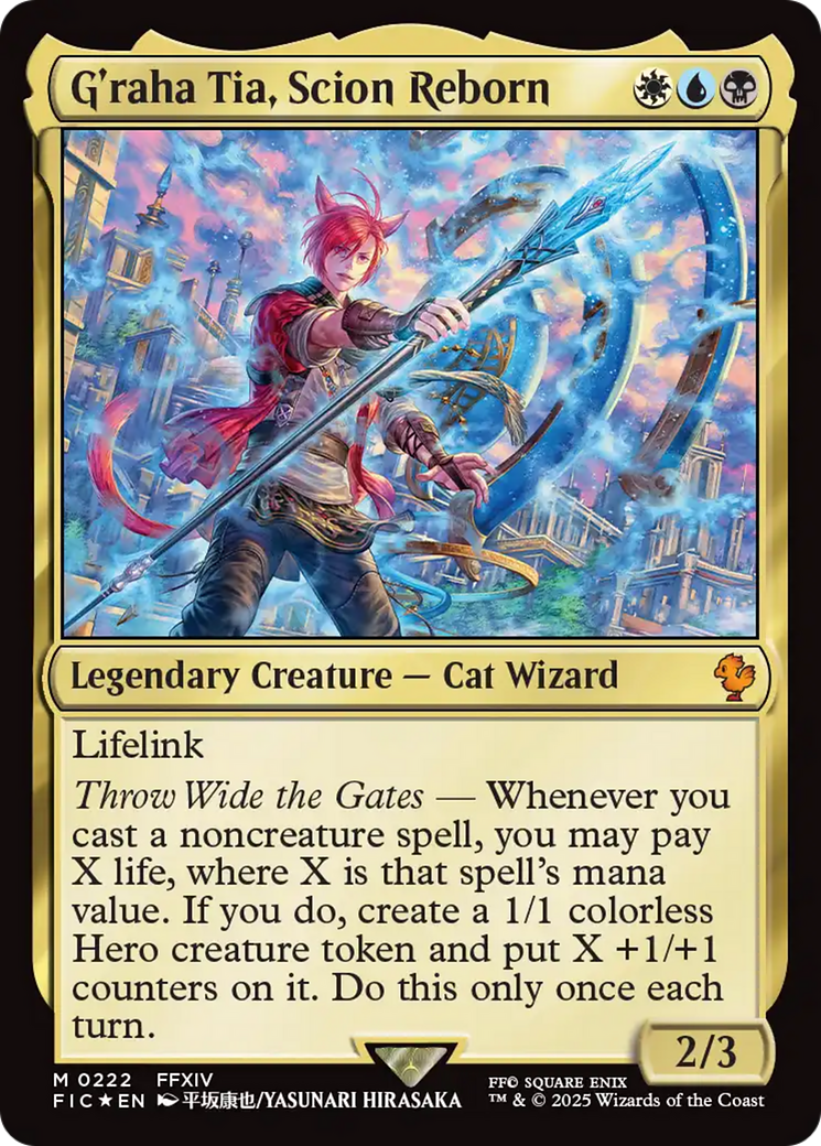 G'raha Tia, Scion Reborn (Surge Foil) [FINAL FANTASY Commander] | Gam3 Escape
