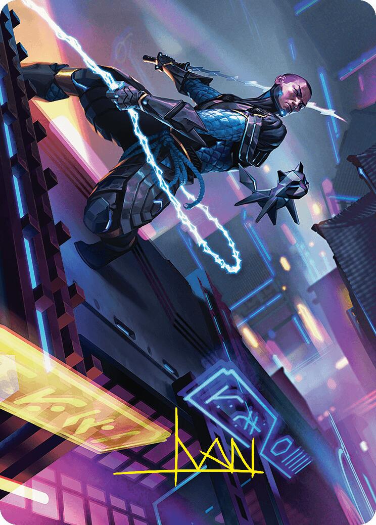 Kaito, Cunning Infiltrator Art Card (51/54) (Gold-Stamped Signature) [Foundations Art Series] | Gam3 Escape