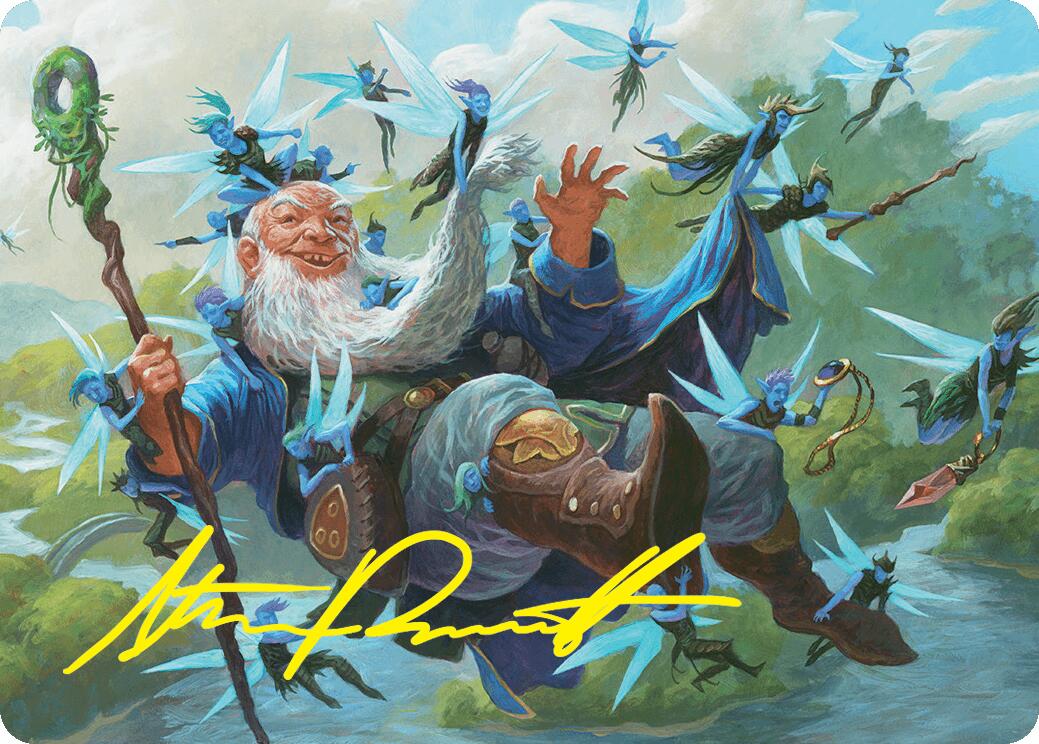 Mischievous Mystic Art Card (7/54) (Gold-Stamped Signature) [Foundations Art Series] | Gam3 Escape