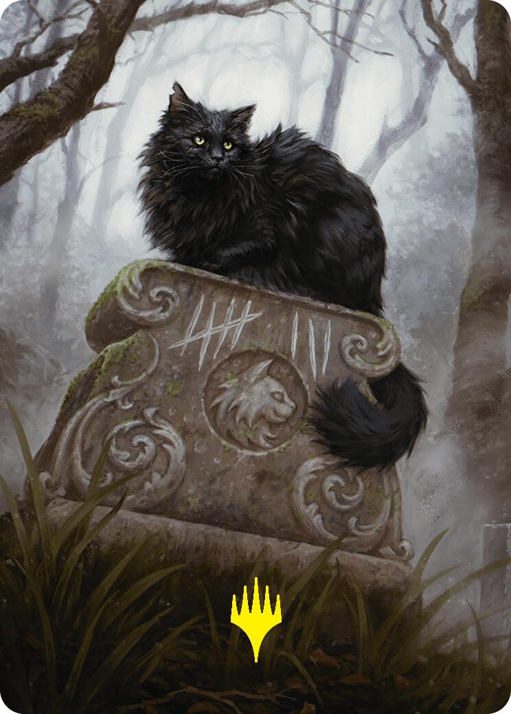 Nine-Lives Familiar 2 Art Card (36/54) (Gold-Stamped Planeswalker Symbol) [Foundations Art Series] | Gam3 Escape
