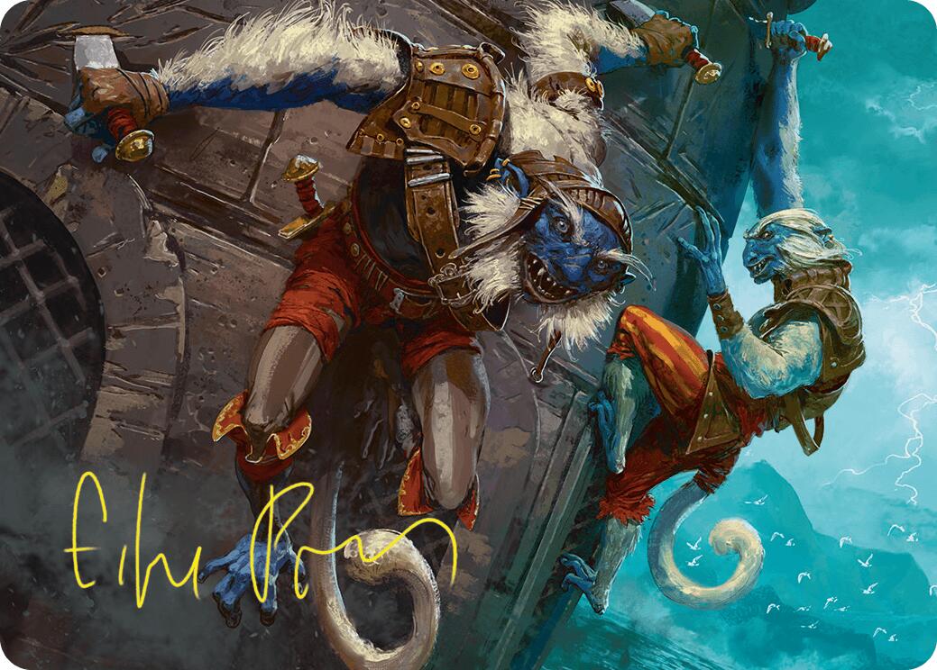 Goblin Boarders Art Card (11/54) (Gold-Stamped Signature) [Foundations Art Series] | Gam3 Escape
